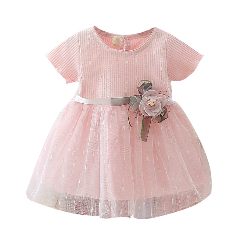 0-1-3 years old baby girl solid color princess skirt baby summer new style gauze skirt girls dress wholesale - Image 5