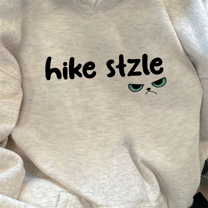 Hooded Sweatshirt Couple Style Casual Women's 2025 New Velvet Thickeneded Comfortable Top Men's Versatile Ins Style - Image 4