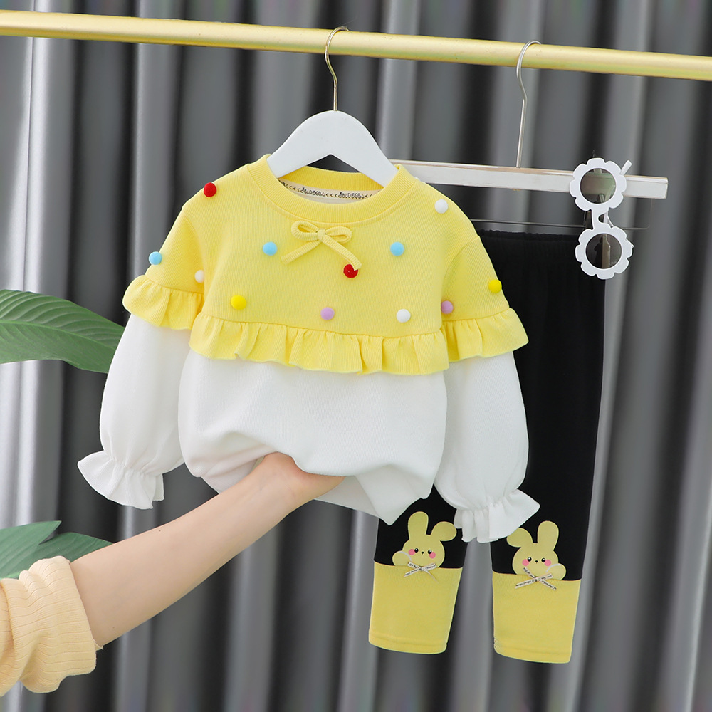 2025 Autumn Clothes 2 and a Half Years Old 3 Baby Girls' Clothing Little Girls Spring & Fall Two-Piece Suit Baby Girl Fashionable - Image 3