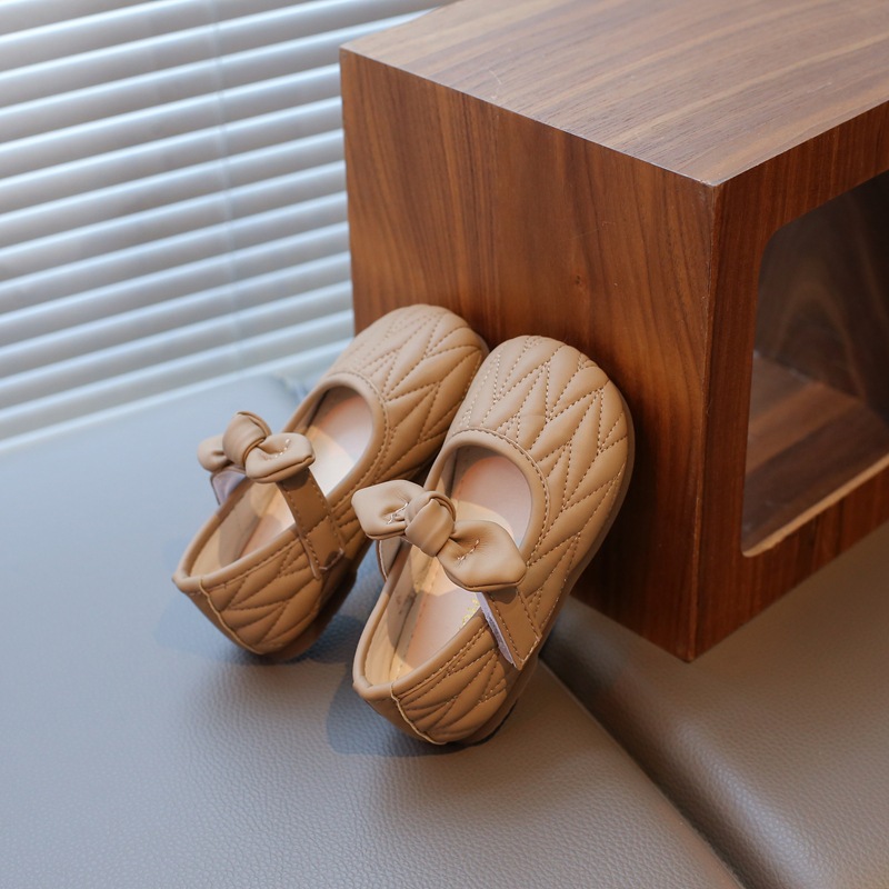 New Girls' Shoes, Baby Bow Leather Shoes, Soft-Soled Princess Shoes, Autumn New Leather Shoes, Single Shoes for Children, - Image 4