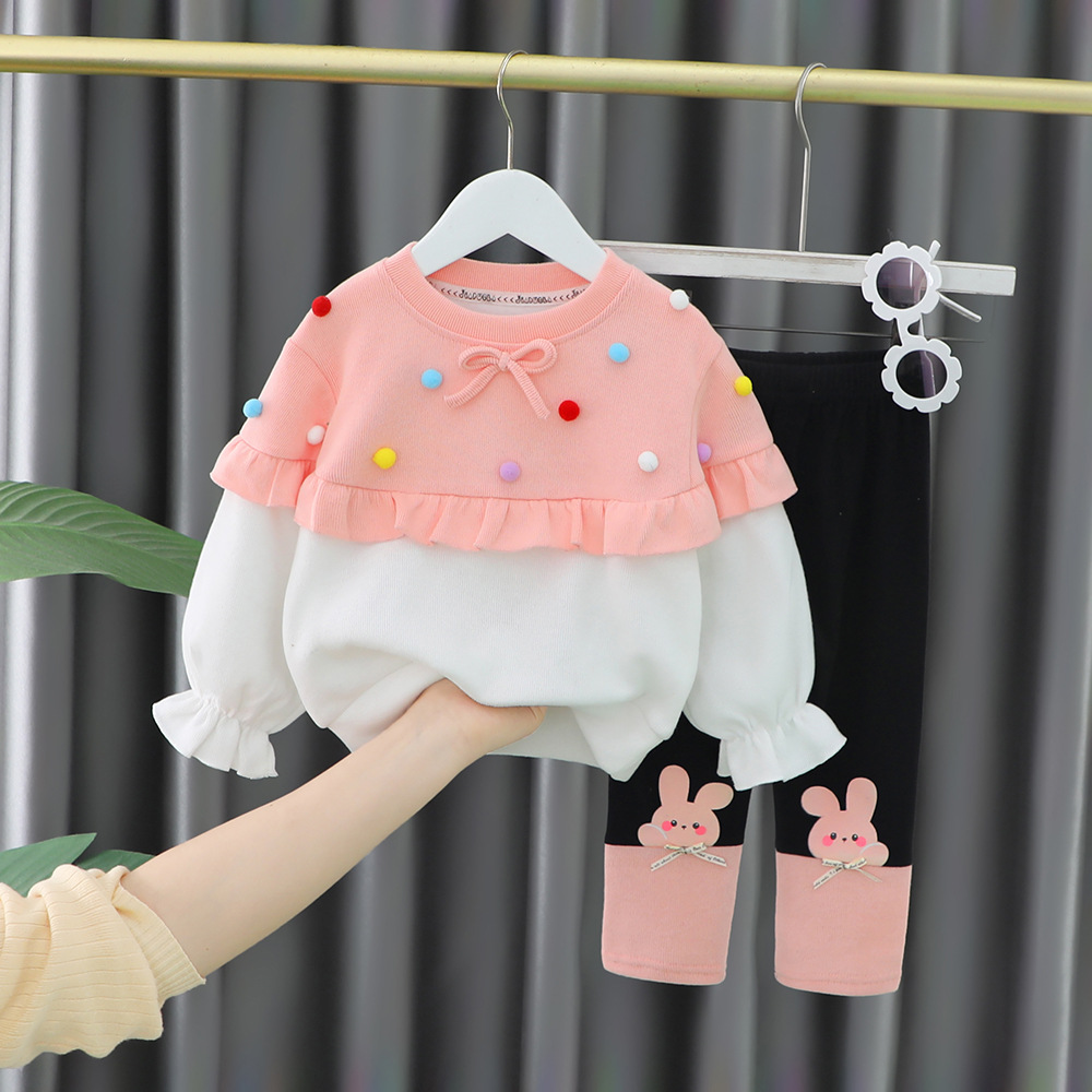2025 Autumn Clothes 2 and a Half Years Old 3 Baby Girls' Clothing Little Girls Spring & Fall Two-Piece Suit Baby Girl Fashionable - Image 4