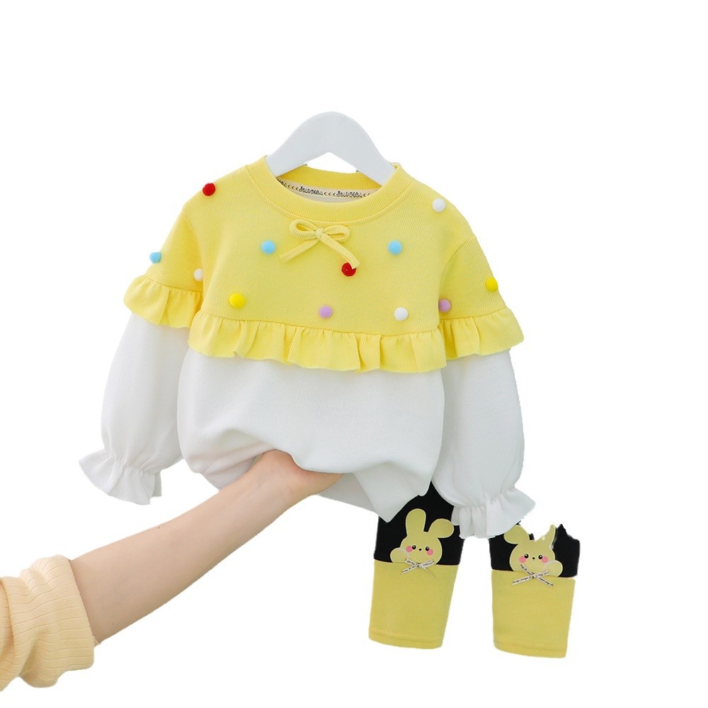 2025 Autumn Clothes 2 and a Half Years Old 3 Baby Girls' Clothing Little Girls Spring & Fall Two-Piece Suit Baby Girl Fashionable - Image 5