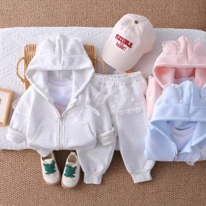 Baby Autumn Clothing Set, New Style, Girls' Sports Sweatshirt, Casual Kidsren's Two-Piece Set, Baby Spring and Autum Clothes