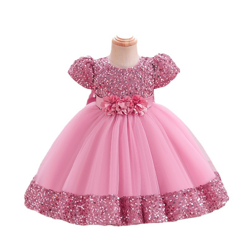 Girls Dress Princess Children's Dress 2025 New Short-Sleeved Sequined Tutu Skirt Children's Dress Cross-Border Wholesale - Image 5