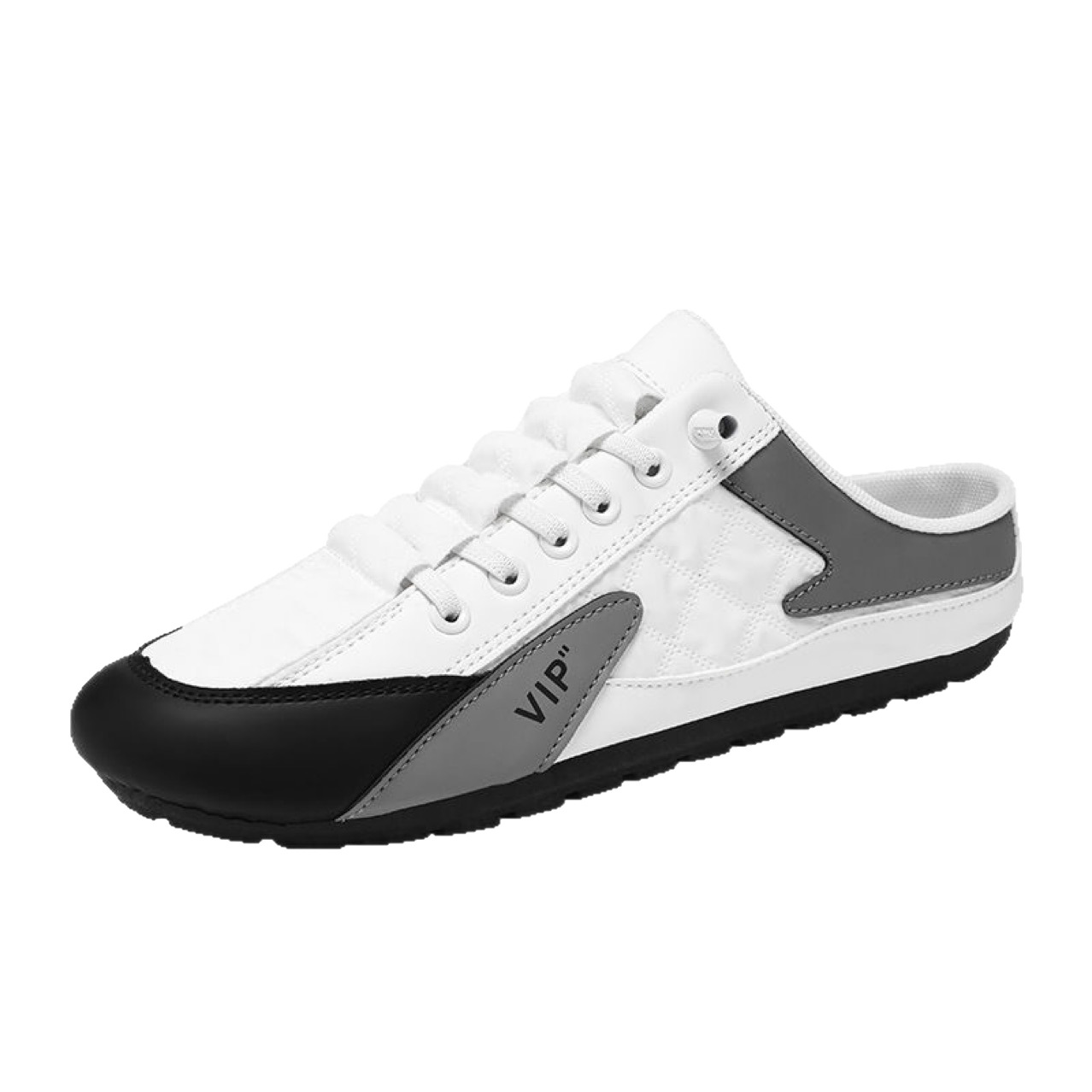 Cross-Border Pu Men's Shoes, Summer Breathable Sports Slip-On Casual Sneakers, Men's Soft-Soled Non-Slip Driving Lazy Shoes - Image 5