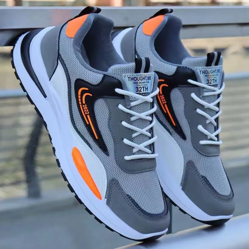 Sports Shoes Breathable Mesh Shoes Cross-Border Large Size Men's Shoes Fly Woven Mesh Comfortable Men's Shoes - Image 3