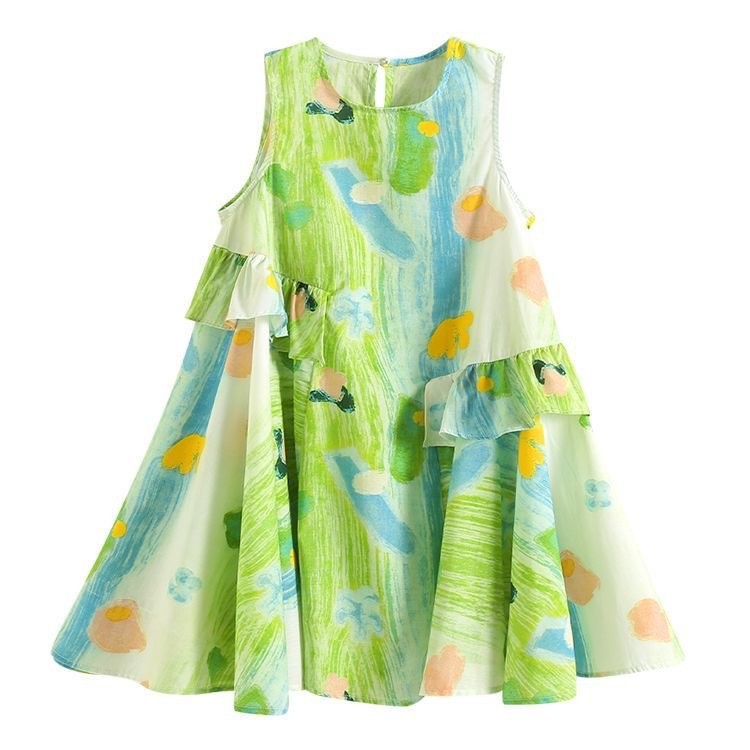 Girls Gradient Color Rainbow Slip Skirt dress Summer Sanya Seaside Beach Skirt Travel Photo Card Wear - Image 5
