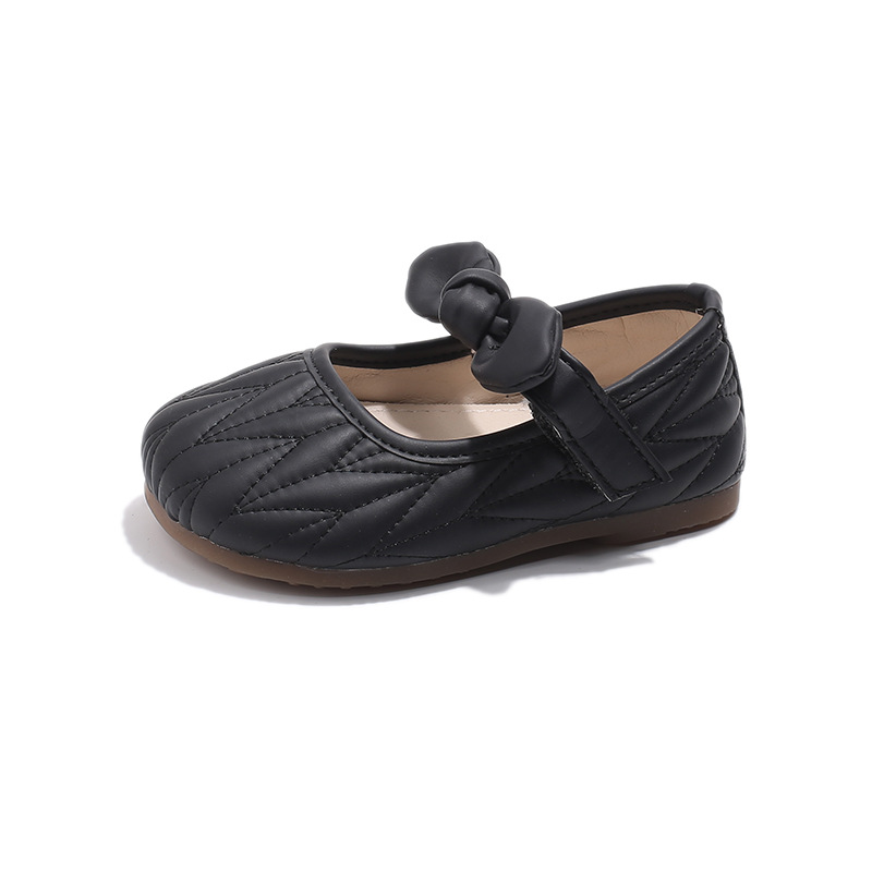 New Girls' Shoes, Baby Bow Leather Shoes, Soft-Soled Princess Shoes, Autumn New Leather Shoes, Single Shoes for Children, - Image 5