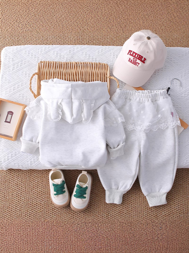 Baby Autumn Clothing Set, New Style, Girls' Sports Sweatshirt, Casual Kidsren's Two-Piece Set, Baby Spring and Autum Clothes - Image 5