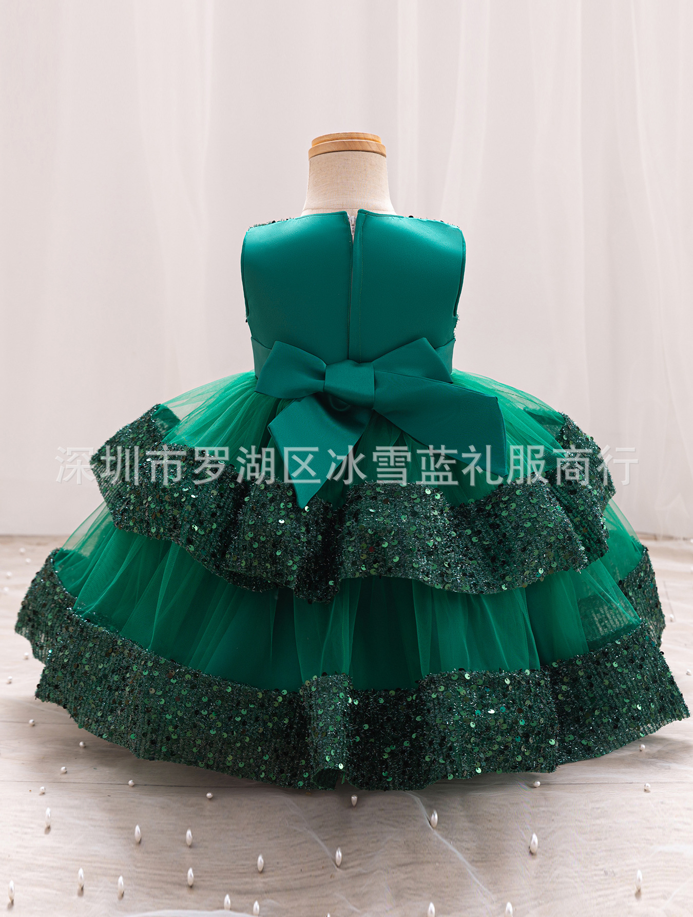 Foreign Trade New Children's Birthday Sequin Princess Dress Baby Girl's Birthday Banquet dress Dress - Image 5