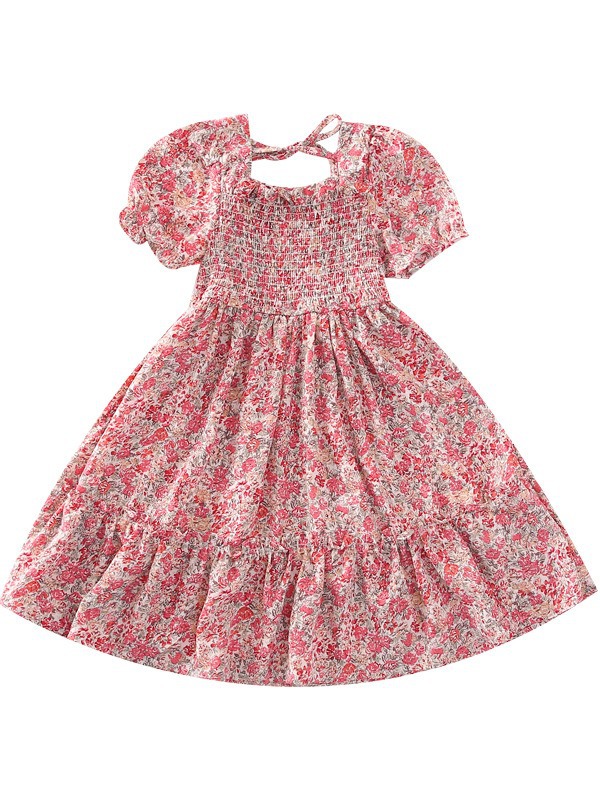 Girl's princess dress 2023 new floral dress thin Western style little girl's skirt summer 3-10 years old Korean style - Image 5