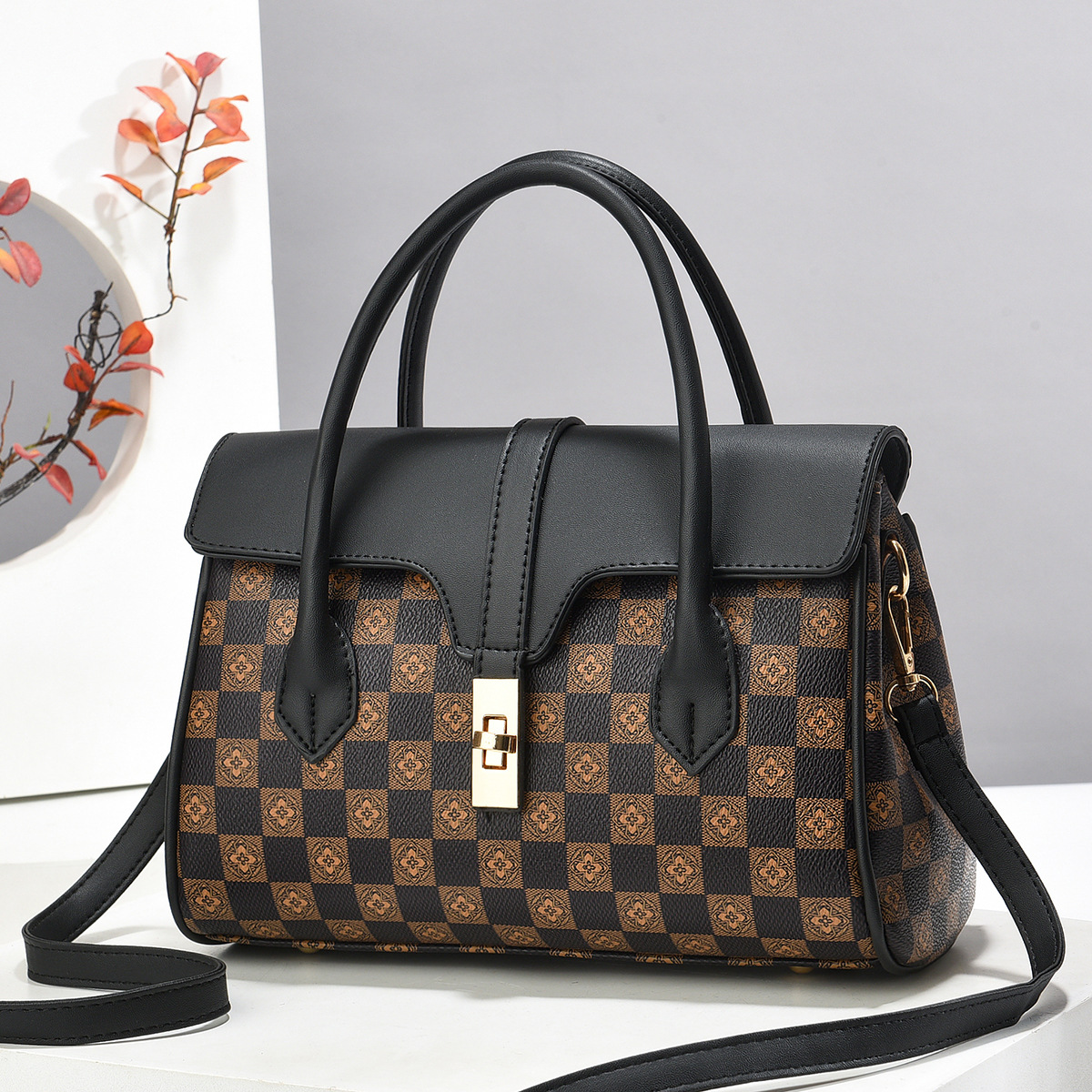 New Handbag Women's Bag European and American Fashion Retro Crossbody Shoulder Bag Fashion All-match Quality Women's Bag - Image 3