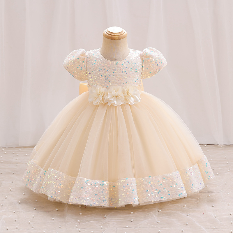 Girls Dress Princess Children's Dress 2025 New Short-Sleeved Sequined Tutu Skirt Children's Dress Cross-Border Wholesale - Image 2