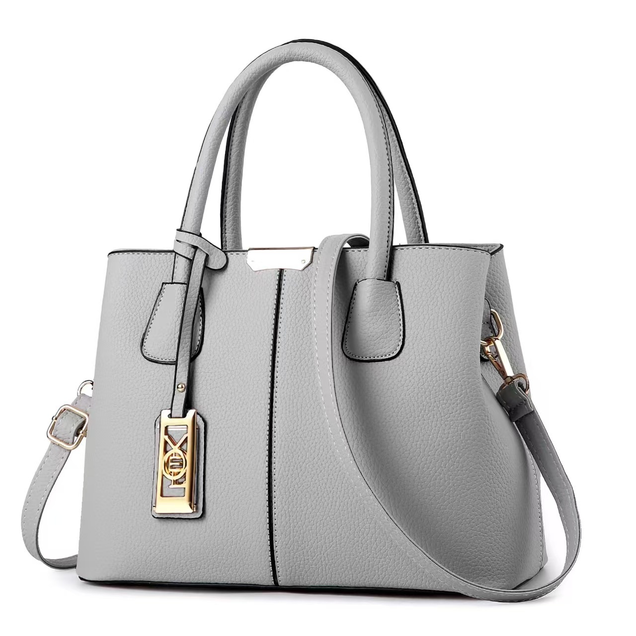 Foreign Trade Women's Bag, Simple and Fashionable Handbag, Versatile Texture, Shoulder Bag, Practical Large Capacity Commuter Crossbody Bag, Bag - Image 4