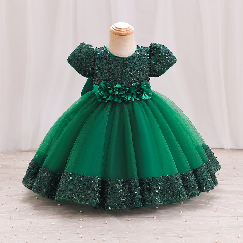 Girls Dress Princess Children's Dress 2025 New Short-Sleeved Sequined Tutu Skirt Children's Dress Cross-Border Wholesale - Image 4
