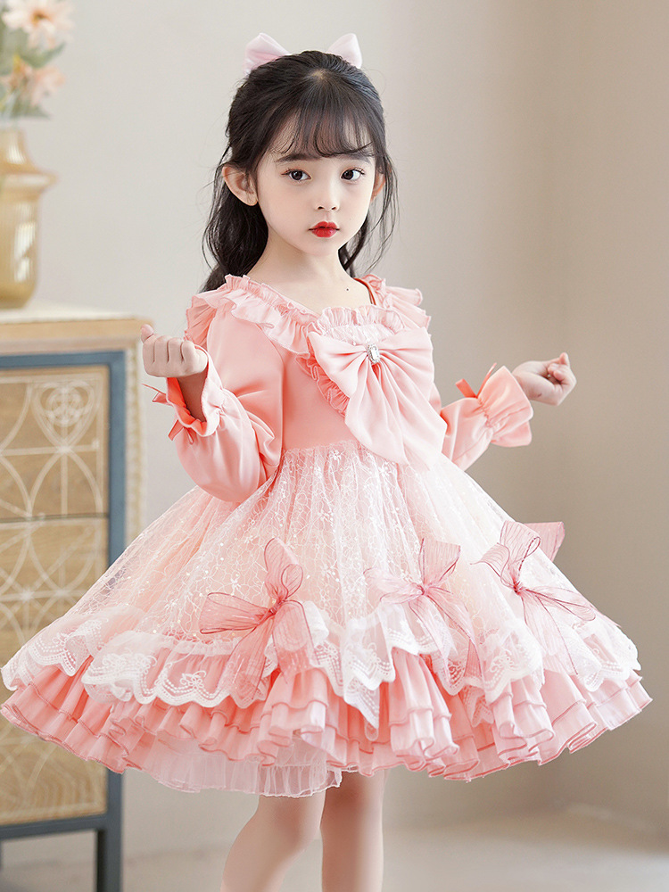 Autumn Baby Lolita 2025 New Autumn Elegant Princess Dress Sweet Dress Puffy Princess Dress