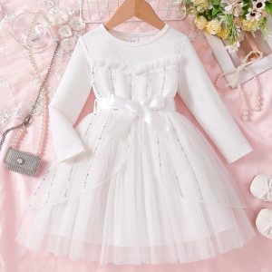 L00106 Amazon Cross-Border Children's Clothing White Mesh Dress Skirt Girls Mesh Princess Skirt Tutu Skirt