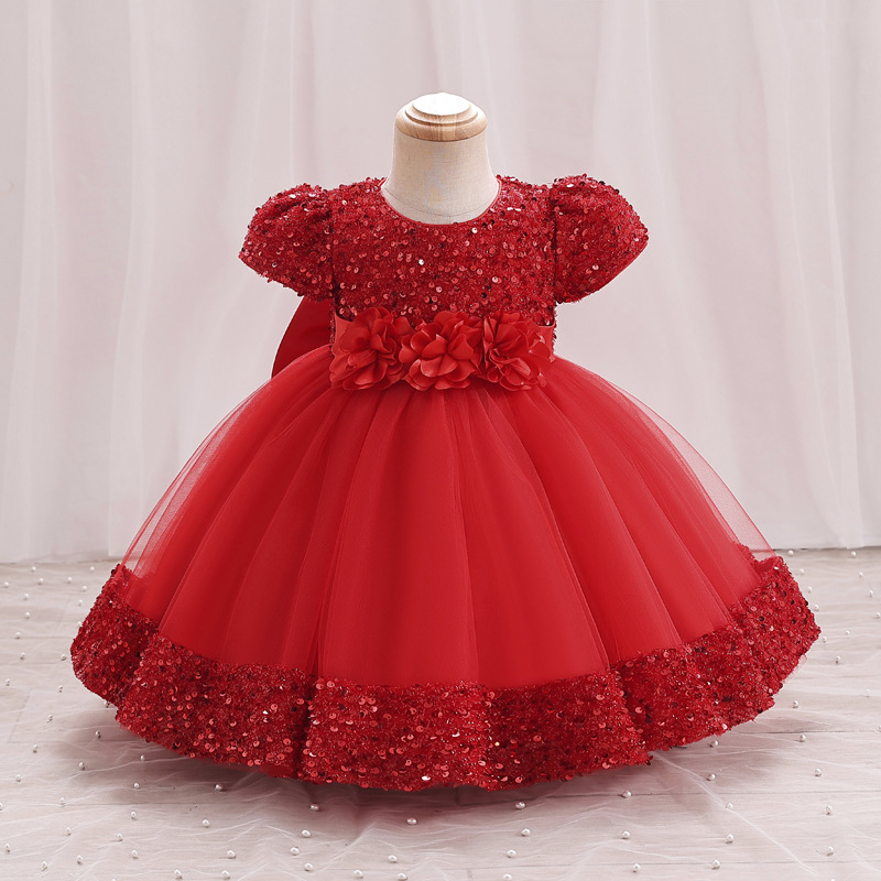 Girls Dress Princess Children's Dress 2025 New Short-Sleeved Sequined Tutu Skirt Children's Dress Cross-Border Wholesale - Image 3
