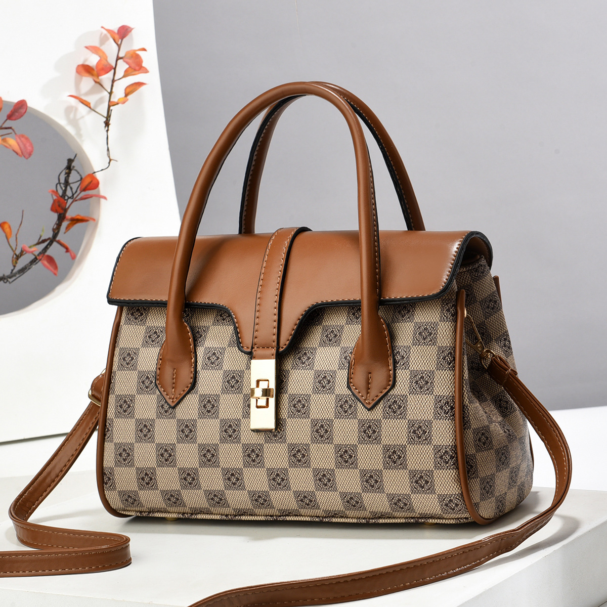 New Handbag Women's Bag European and American Fashion Retro Crossbody Shoulder Bag Fashion All-match Quality Women's Bag - Image 2