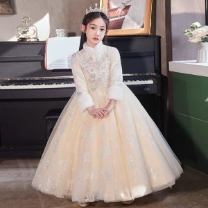 Princess Dress Girls Autumn and Winter Style Kidsren's Dress Dress Winter Dress 2025 New Girl Flower Girl Skirt Winter