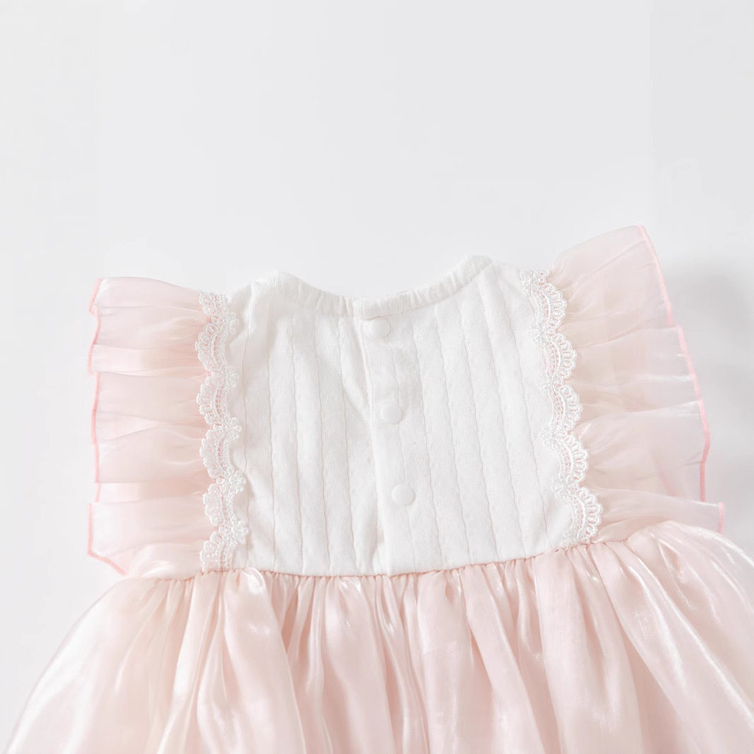 Baby Clothes, Summer Baby Girl Summer Jumpsuit, Fashionable Baby Full Moon Hundred Days Princess Skirt, Summer Skirt - Image 2