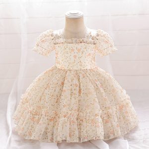 Girls' princess dress floral children's dress 2024 New girls' dress cross-border Amazon baby girls' party clothing