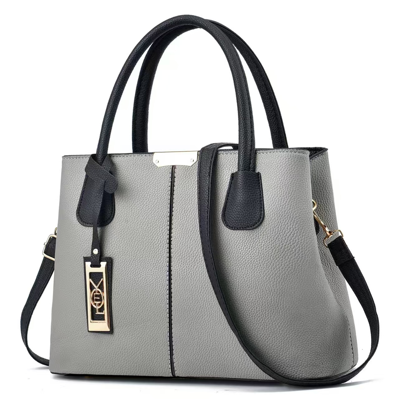 Foreign Trade Women's Bag, Simple and Fashionable Handbag, Versatile Texture, Shoulder Bag, Practical Large Capacity Commuter Crossbody Bag, Bag - Image 5