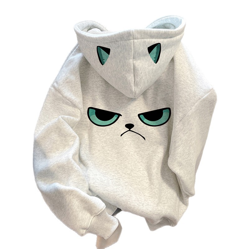Hooded Sweatshirt Couple Style Casual Women's 2025 New Velvet Thickeneded Comfortable Top Men's Versatile Ins Style - Image 5