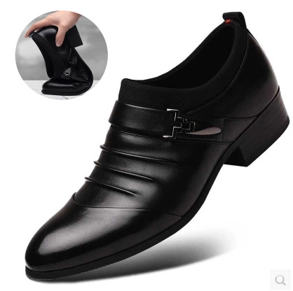 Dress pointed four seasons shoes new business casual men's leather shoes soft leather shoes breathable men's leather shoes a generation of hair