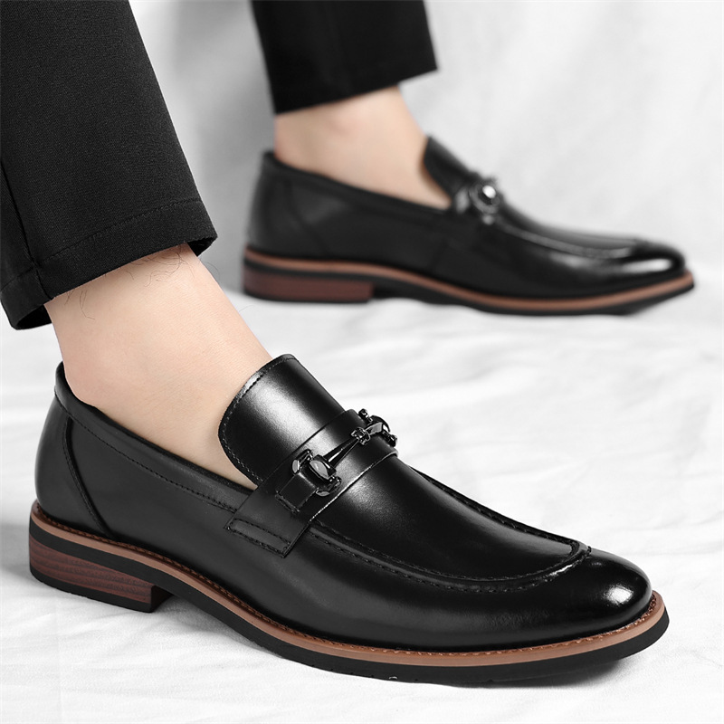 Cross-Border Large Size European Version Oxford Shoes Leather Shoes Men's Pointed Toe Suit Shoes Business Shoes Wenzhou Leather Shoes Dropshipping - Image 4