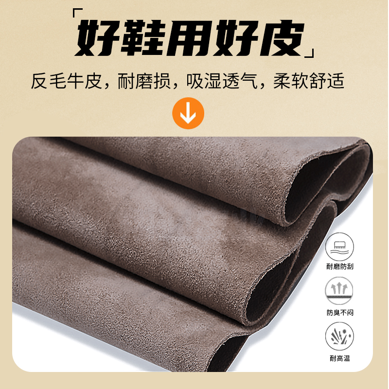 Dinggu Labor Protection Shoes for Men, Anti-Smash, Anti-Puncture, Special for Welders, Anti-Scald, Winter Cotton Shoes with Fleece Lining, Warm Slip-On Shoes - Image 3