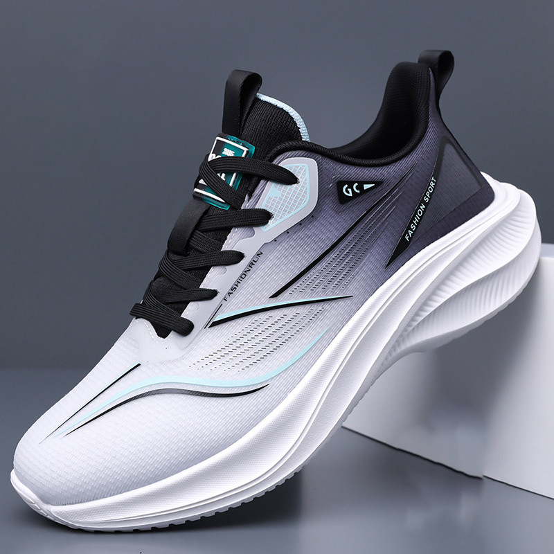 Men's Shoes New Soft-Soled Sports Casual Shoes Men's Trendy Versatile Breathable Mesh Shoes Lightweight Running Shoes for Men