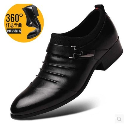 Dress pointed four seasons shoes new business casual men's leather shoes soft leather shoes breathable men's leather shoes a generation of hair - Image 5