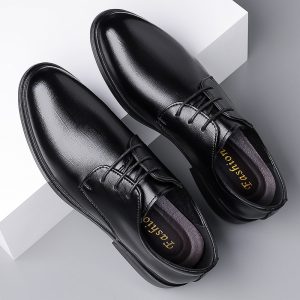 Business Men's Shoes, Casual Youth British Soft Sole Inner Heightening Shoes, Work Shoes, Formal Men's Leather Shoes, Men's Shoes