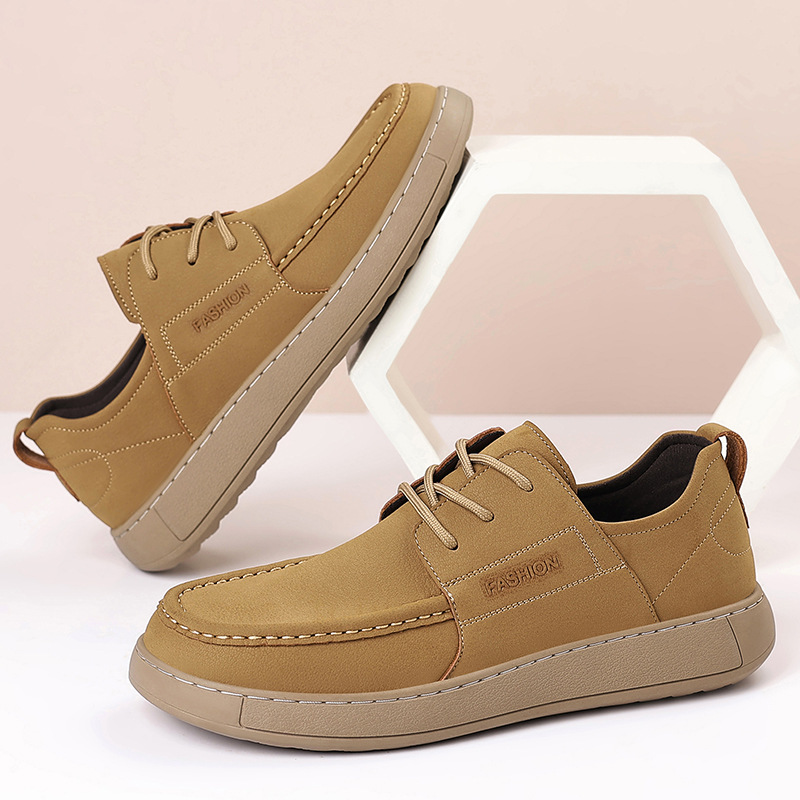 Men's Shoes Similar to Pangdonglai, New Soft-Soled Leather Shoes, Korean-Style Casual Shoes, Versatile Youth Sneakers, British-Style Trendy Shoes - Image 2