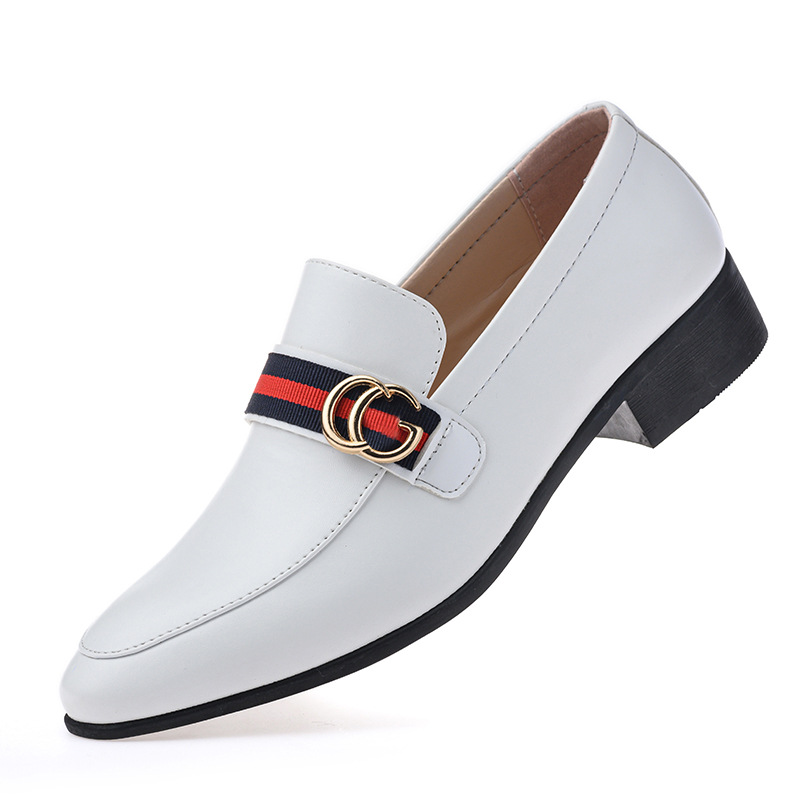 British Pointed-Toe Business Leather Shoes, Casual Breathable Men's Shoes, Horsebit Loafers, High-End Handsome Trendy Leather Shoes - Image 5