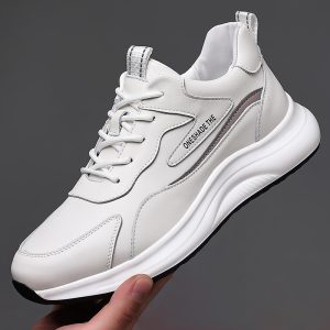 Men's Soft-Soled Casual Leather Shoes, Men's Versatile Mesh Sports Shoes, Outdoor Travel Shoes, Dad Shoes, Trendy Shoes