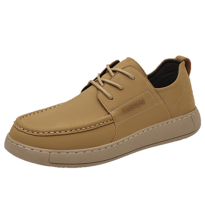 Men's Shoes Similar to Pangdonglai, New Soft-Soled Leather Shoes, Korean-Style Casual Shoes, Versatile Youth Sneakers, British-Style Trendy Shoes - Image 5
