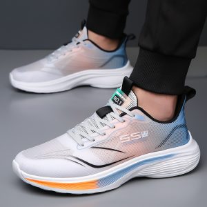 Men's Shoes 2025 Spring New Soft-Soled Sports and Casual Shoes Men's Breathable Mesh Running Shoes Travel Shoes Trendy
