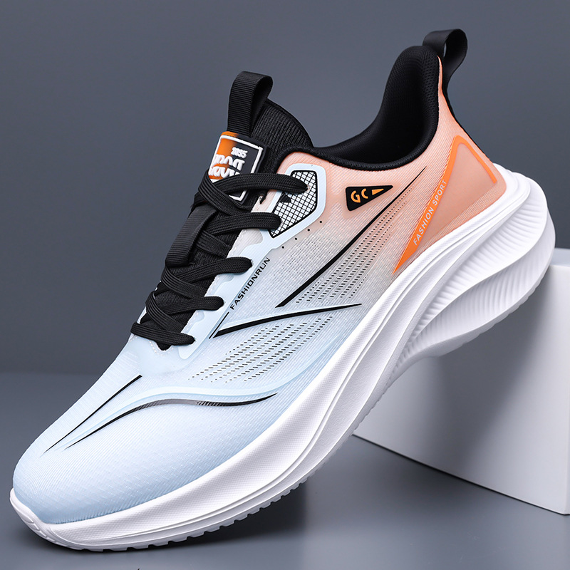 Men's Shoes New Soft-Soled Sports Casual Shoes Men's Trendy Versatile Breathable Mesh Shoes Lightweight Running Shoes for Men - Image 2