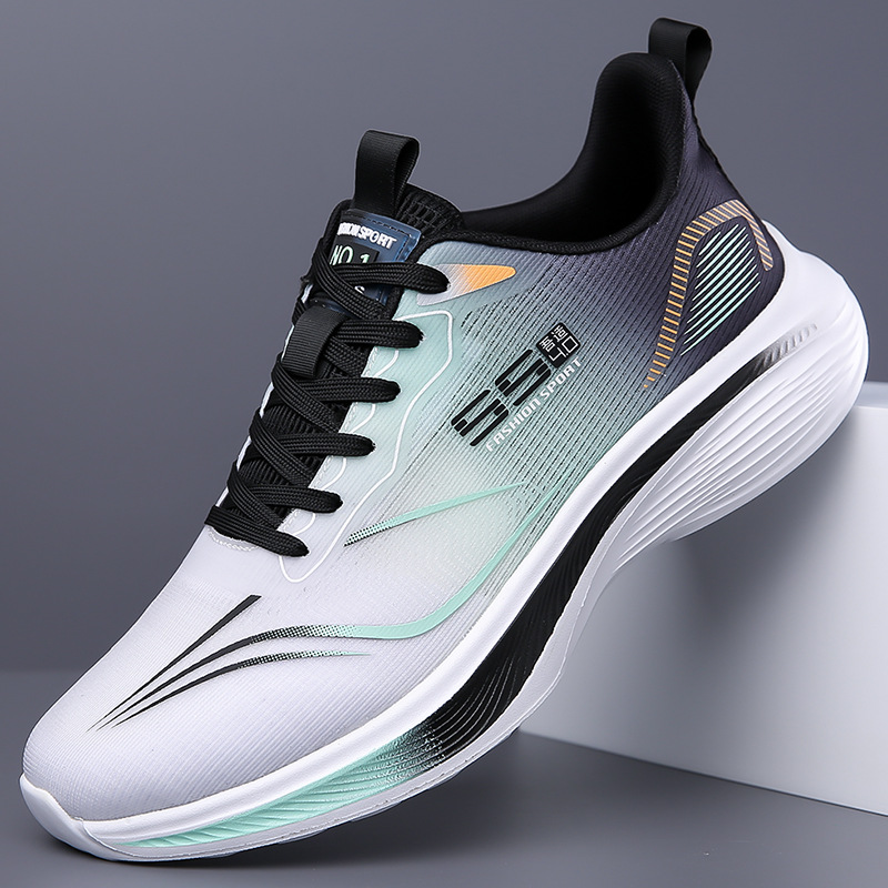 Men's Shoes 2025 Spring New Soft-Soled Sports and Casual Shoes Men's Breathable Mesh Running Shoes Travel Shoes Trendy - Image 3